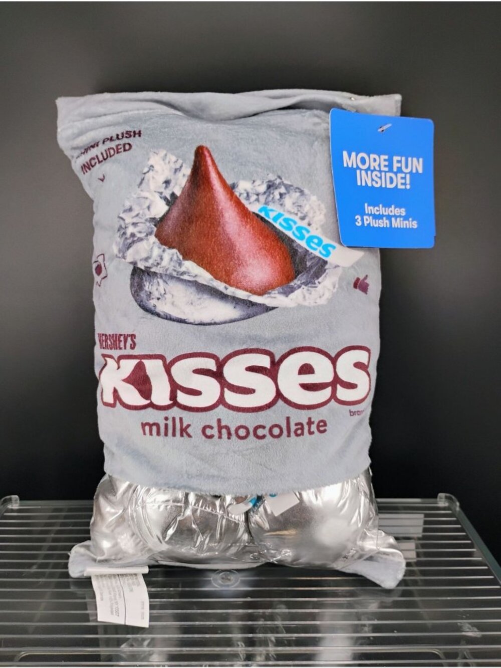 Hershey’s Kisses Milk Chocolate Plush Pillow Set With 3 Mini Plushes